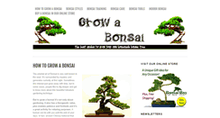 Desktop Screenshot of growabonsai.com